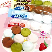 Aziatische Snack 22g Individuele Verpakking Vier Fruit Smaken Zoete Chocolade Marshmallow Gevulde Jam Suikergoed