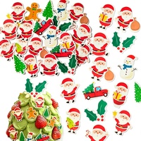 Papier de riz glutineux de Noël pour décoration de gâteaux, plats froids, desserts, pâtisseries, qualité alimentaire, moderne et simple