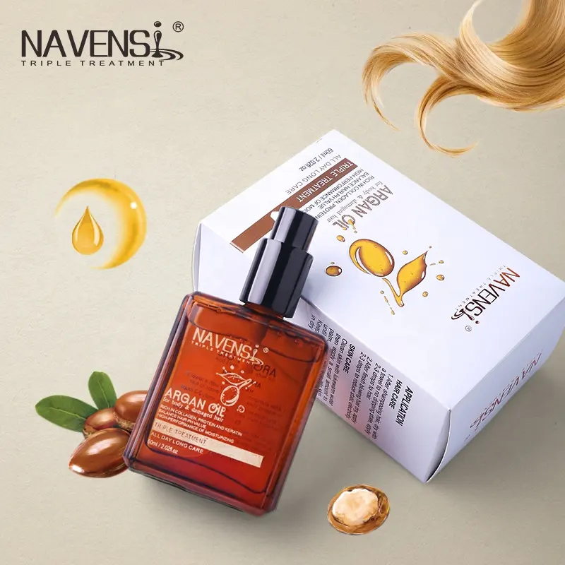 Navensi тепло, защищающее от частной марки роста волос аргановое масло сыворотка серии 30 мл из Марокко, оптовая продажа