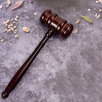 Avocat commissaire-priseur juge marteau en bois marteau ensemble bureau accessoires de bureau décor bois marteau