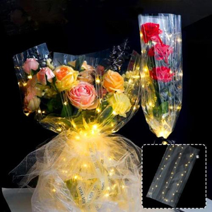 <span class=keywords><strong>Papel</strong></span> <span class=keywords><strong>de</strong></span> <span class=keywords><strong>regalo</strong></span> <span class=keywords><strong>de</strong></span> Flores Navideñas <span class=keywords><strong>de</strong></span> plástico Ribest <span class=keywords><strong>con</strong></span> luz para ramos, <span class=keywords><strong>regalo</strong></span> <span class=keywords><strong>de</strong></span> vacaciones - Product Image 1