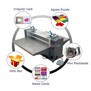 Machine électrique de bureau de presse de découpe de casse-tête de cylindre Machine de découpe de cartes de visite de papier - Product Image 2