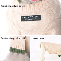 Vêtements épais et chauds en fourrure de lapin pour animaux de compagnie en automne et en hiver, chandails tricotés pour chat mignon et vêtements pour chiens à deux pattes