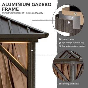 ABCCANOPY Pérgolas Y Cenadores De Aluminio Pérgolas De Aluminio Tenda Gazebo De Aluminio Tonnelle De Jardin En Aluminium Gazebo - Product Image 2