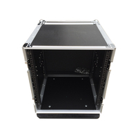Flight case professionnel en aluminium 12U avec roulettes, portable, étanche et antichoc