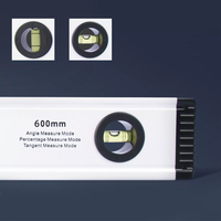 Niveau laser rouge de qualité industrielle 225/400/600/1000 mm, 2 lignes, écran LCD LED de haute qualité, niveau à bulle en alliage d'aluminium, 60 cm, magnétique