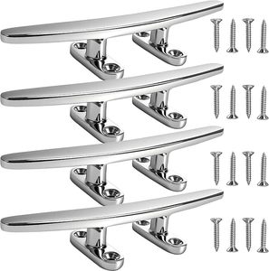 YUMETAL Bittele per Ormeggio Barca in Acciaio Inossidabile 316 da 5/6/8 Pollici, Design a Base Aperta e Parte Superiore Piatta per Ponte e <span class=keywords><strong>Accessori</strong></span> Nautici Marini - Product Image 1