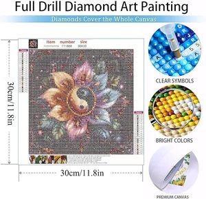 Kits de peinture diamant Mandala Kits de peinture diamant Mandala DIY Set de peinture diamant pour enfants <span class=keywords><strong>adultes</strong></span> - Product Image 2