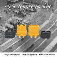 Connecteur à balle femelle mâle Amass XT60H 2P 2 cœurs avec gaine pour batterie Lipo de drone FPV Quadcopter XT60 en nylon RC PCB