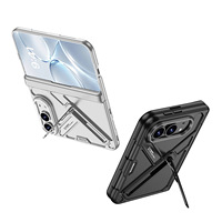 Coque de téléphone de luxe légère en PC, avec support 3D tendance, couverture intégrale pour écran superposé à 82 %, pour Duo