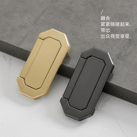 Pegangan laci pintu kabinet seng Modern pabrik langsung tak terlihat mebel perangkat keras Tatami Flap Paperback kenop pegangan untuk samping tempat tidur