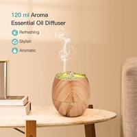 Diffuseur d'huiles essentielles portable mini USB silencieux en gros, écologique, en plastique, pour la maison, humidificateur aromatique LED, 1 an