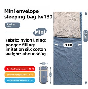 Doublure <span class=keywords><strong>de</strong></span> voyage <span class=keywords><strong>de</strong></span> style enveloppe en nylon ultra-léger <span class=keywords><strong>sac</strong></span> <span class=keywords><strong>de</strong></span> <span class=keywords><strong>couchage</strong></span> extérieur printemps été <span class=keywords><strong>anti</strong></span>-saleté pour adultes Mini couette <span class=keywords><strong>de</strong></span> camping - Product Image 2