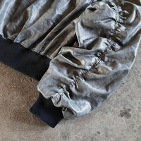 Veste bomber en cuir matelassée surdimensionnée à fermeture éclair avec poche, de haute qualité, personnalisée OEM, pour l'hiver, pour hommes