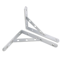 Support de triangle de cloison de lavabo en acier inoxydable épaissi support de stockage porteur mural en tôle de fabrication de marbre