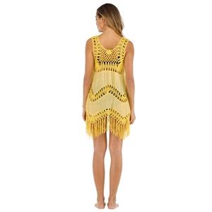 Abiti Estivi a Tunica, Copricostume all'Uncinetto, Mantella da Spiaggia per Donna - Product Image 6