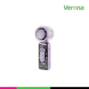 Ventilateur portable transparent Verona avec éclairage LED, affichage numérique, rechargeable, fabriqué en Chine pour les voyages en extérieur - Product Image 4