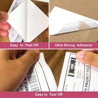 Étiquettes thermiques autocollantes 4x6 pour expédition, papier pour codes-barres, étiquettes thermiques en accordéon, étiquettes d'adresse express A6, autocollants pour bordereaux de livraison