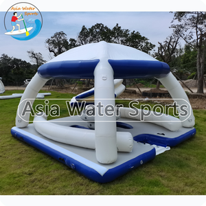 Plateforme de parc aquatique gonflable commercial |   Grande île flottante avec ancre pour les centres de villégiature et les lacs - Product Image 4