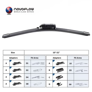 NOVOFLOW nuova tecnologia universale e multifunzionale tergicristallo lama <span class=keywords><strong>sostituzione</strong></span> gomma naturale ricarica - Product Image 4