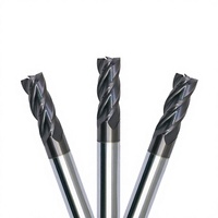 Stock d'usine disponible : Outils de découpe CNC, fraises en carbure monobloc, 4 cannelures, 4 mm, lot de 10 pièces, ODM OEM