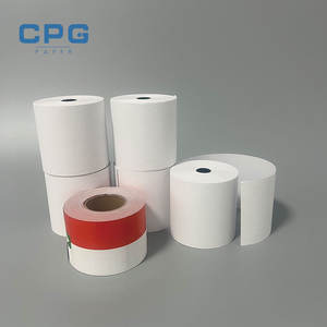 Rouleau de papier thermique CPG POS 80 mm sans mandrin, en PET durable, pour équipement de paiement de détail - Product Image 1