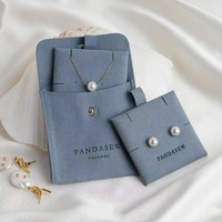 Pochette à bijoux en microfibre avec logo personnalisé Tonglin, sacs d'emballage sur mesure pour le rangement des bijoux