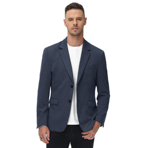 OEM giacca <span class=keywords><strong>Blazer</strong></span> a due bottoni con tasche Casual con risvolto a Notch completamente foderato giacca formale da <span class=keywords><strong>uomo</strong></span> - Product Image 1