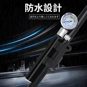 High Pressure Bicycle Pump 210 Psi With Gauge And Repair Kit For Mountain Bike Tire Inflation - Product Image 2