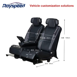 Sièges de voiture canapé-lit en cuir PU imperméable multifonctionnel personnalisé pour Sprinter Van & <span class=keywords><strong>Vito</strong></span> fabriqués à partir de tissu durable - Product Image 3