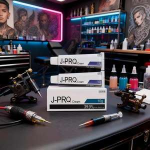 Crème réparatrice bio pour soins post-tatouage, marque privée, formule naturelle, soulagement de la douleur après tatouage - Product Image 5