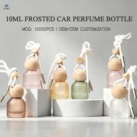 Personnalisation en gros – Flacon diffuseur de parfum coloré pour voiture de 10 ml avec bouchon en bois et cordon – MOQ 10000 pièces