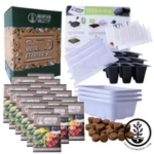 A Kits Herb Garden Kit qui profite du plaisir du jardinage d'intérieur et cultive vos propres herbes de cuisine fraîches à l'intérieur - Product Image 1