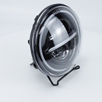 Phare LED à anneau halo de 7 pouces, durée de vie longue, ampoules Hi-lo de 5,75 pouces, phare de moto, phares C Ree pour Harley