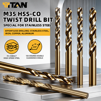 Forets hélicoïdaux à tige droite en cobalt M35 pour l'acier inoxydable, diamètre de coupe 13,1-16,2 mm, longueur extra-longue 300 mm