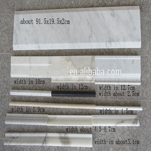 Basedboard TRIM đá cẩm thạch đúc khuôn 5 "x 12" hoặc 5x12 inch mài đánh bóng biên giới Carrara đá cẩm thạch trắng - Product Image 6
