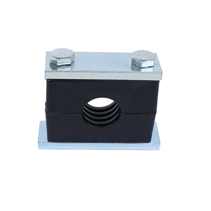 Colliers de <span class=keywords><strong>serrage</strong></span> télescopiques en <span class=keywords><strong>nylon</strong></span> usinés sur mesure à deux oreilles pour tubes et tuyaux en plastique avec finition zinguée pour applications à gros diamètres - Product Image 6