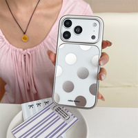 Nouvelle coque de téléphone tendance minimaliste à pois colorés antichoc pour iPhone 17 16 18 Pro Max 15 Pro 14 13