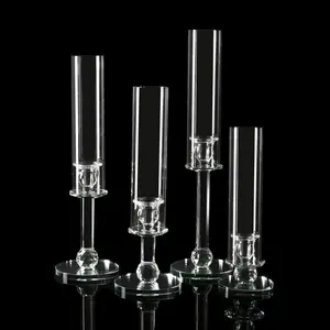 Honor Of Crystal Wedding Candlelight Dinner Glass Candle Holder Modern European Glass Candle Holder