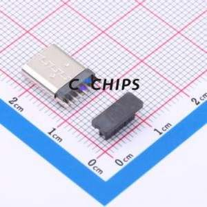 TYPE-C 6P LCH10.5 USB Connector Through hole Component (THT) Connector Type-C USB 3.1 Female Through Hole - Product Image 2