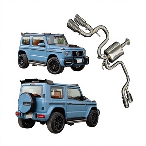 G63 AMG универсал из нержавеющей стали двухсторонний тюнинг выхлопных труб аксессуары для Jimny JB74/64 2018- 2023 5 дверных аксессуаров - Product Image 1