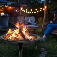 Barbecue d'extérieur, grand BBq Commercial à gaz et de charbon, Combo sans fumée, pour jardin