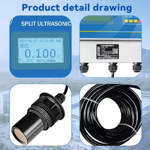 Ультразвуковой уровнемер Walta высокой точности для измерения уровня сточных вод и речной воды, устойчивый к коррозии и засорению - Product Image 3