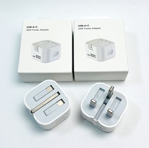 ที่ชาร์จผนัง PD ความเร็วสูง35W USB-A + C อะแดปเตอร์แบบพกพาปลั๊กสหราชอาณาจักรแบบพับได้ที่ชาร์จเร็วสำหรับ iPhone สำหรับสมาร์ทโฟน Samsung - Product Image 3