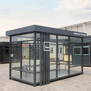 Portabile piccolo chiosco prefabbricato <span class=keywords><strong>guardiola</strong></span> mobile cialde per fumatori prefabbricate sala fumatori portatile - Product Image 3