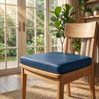 Coussins de siège modernes en cuir PU mousse sur mesure pour chaises promotionnelles - Imperméables, ignifuges, amovibles et lavables