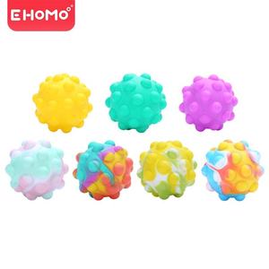 Vente en gros anti-stress silicone <span class=keywords><strong>3d</strong></span> <span class=keywords><strong>pop</strong></span> bulles balle jouets à presser doigt formation sensorielle balle fidgets jouet - Product Image 5
