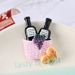 Imanes de <span class=keywords><strong>nevera</strong></span> personalizados de comida en miniatura realistas: pan francés, croissant, patatas fritas. Set de imanes 3D de resina para decoración de cocina, recuerdos de fiesta, regalo. - Product Image 4