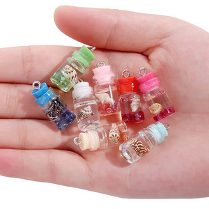 Color Mix Lollipop Wine Bottle <strong>Duck</strong> Animals Sieve Resin Earring Charms Diy Findings Keychain Necklace Pendant for <strong>Jewelry</strong> Making - Product Image 5