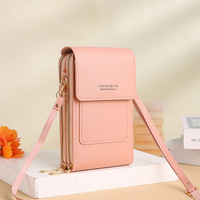 Nouveau design de sacs à bandoulière en cuir pour téléphone portable petit sac à bandoulière tactile portefeuille pour femmes